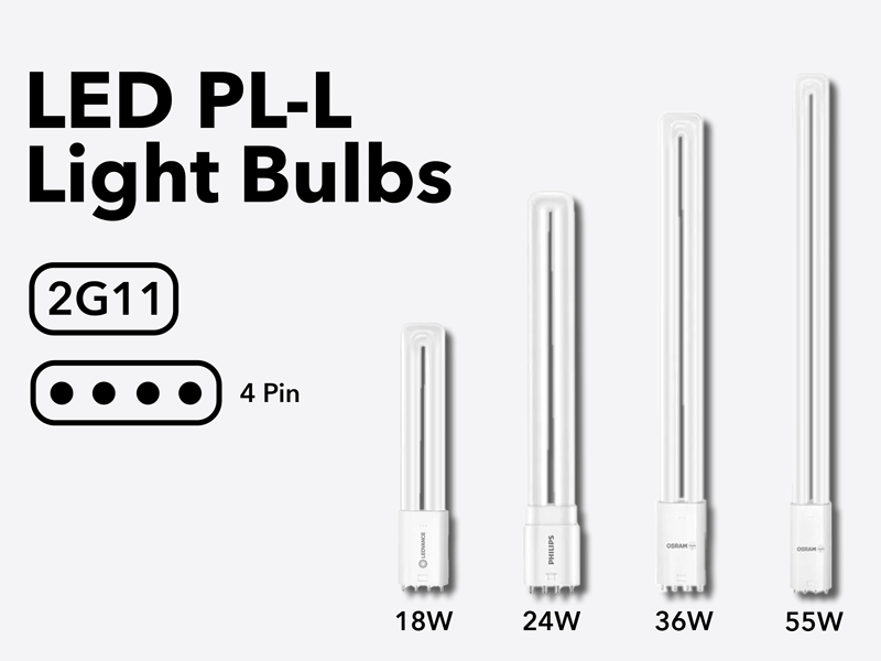 led pl-l cfl replacement lamps