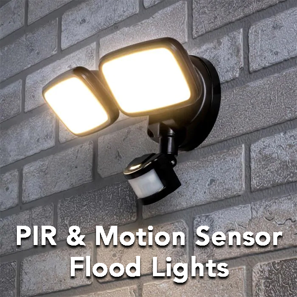 pir and motion sensor flood lights