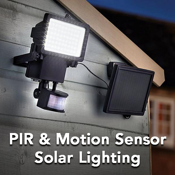 pir and motion sensor solar lighting