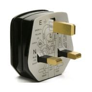 13AMP Fused Plug Black