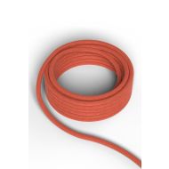Calex fabric cable 2x0,75mm 1,5M orange, max.250V-60W