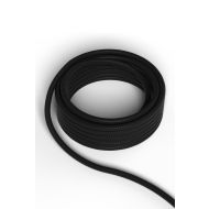 Calex fabric cable 2x0,75qmm 3M black, max.250V-60W