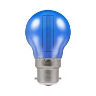 Crompton 4.5W BC LED Filament Blue Harlequin Golfball Bulb