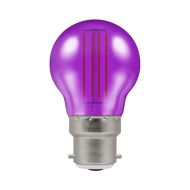 Crompton 4.5W BC LED Filament Purple Harlequin Golfball Bulb