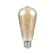 Crompton 4.9W Dimmable LED Spiral Filament ST64 Squirrel Cage Bulb