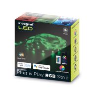 Integral 5M WIFI Plug and Play RGB Colour Changing LED Strip Kit with Remote/Voice Control & Music Sync