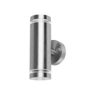 Integral Outdoor Stainless Steel Up And Down Wall Light IP65 2 X GU10 Steel