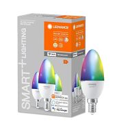 Ledvance Smart 4.9W Colour Changing LED Candle E14/SES (3-pack)