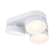 LUTEC Tripple Stanos Smart Tunable Whte Surface Mounted Spot Light - White