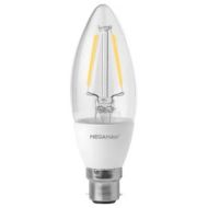 Megaman LED 3.2W Filament Candle BC (B22) Dimmable