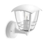 Philips Creek Outdoor White Wall Lantern