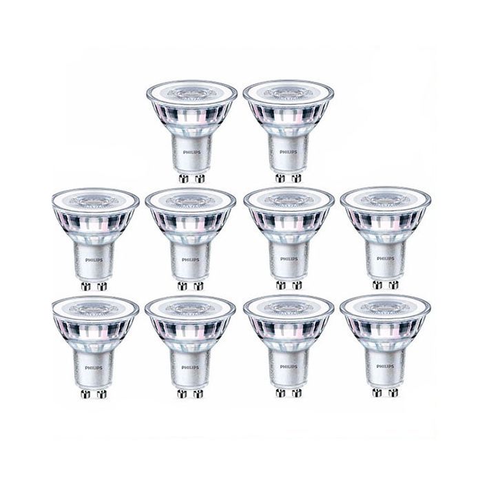 10 Pack Philips CorePro LED 4.6w GU10 830 36D
