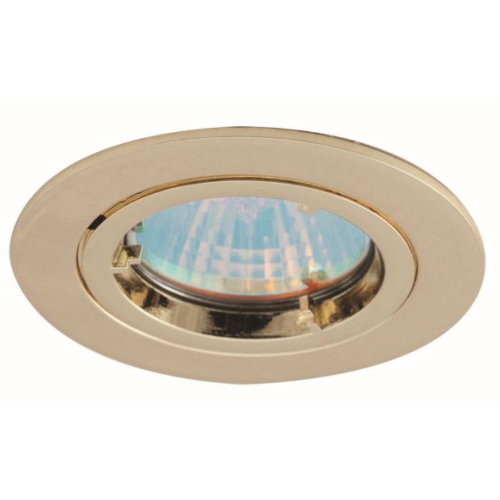 Ansell ATLD GU10 MR16 Fixed Downlight Brass