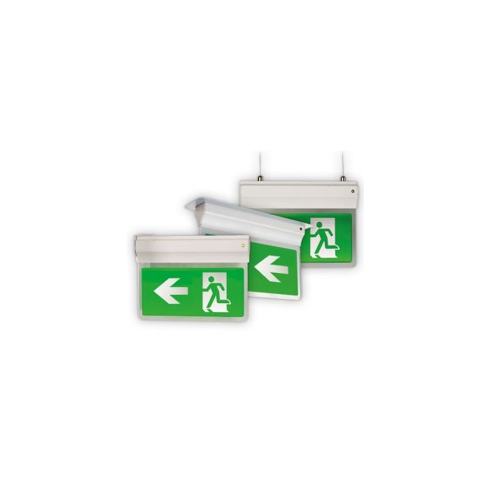 Ansell Eagle 3-in-1 LED Emergency Exit Sign- White