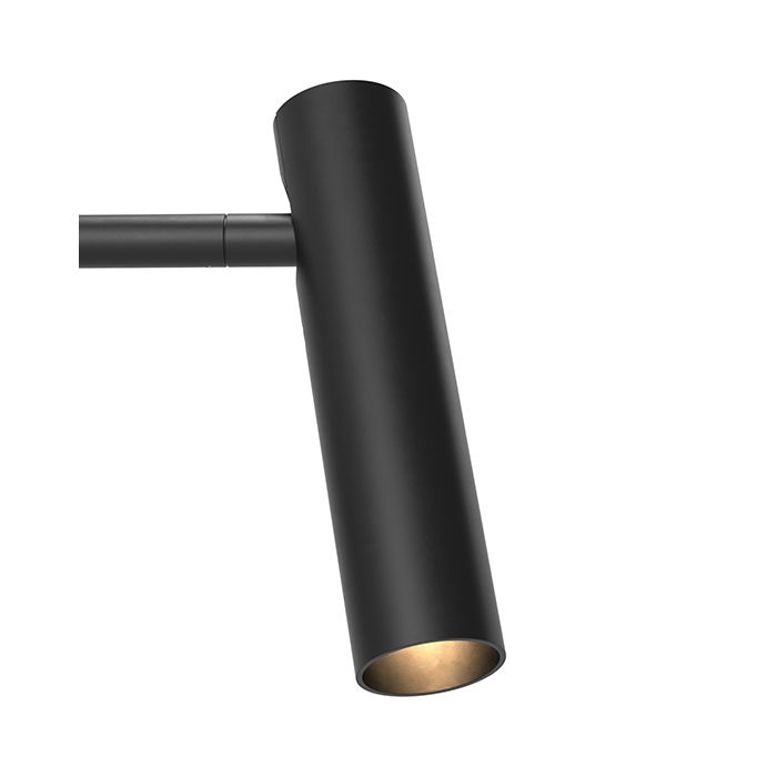 Astro Leda Matt Black LED Floor Lamp with Matt Black Shade