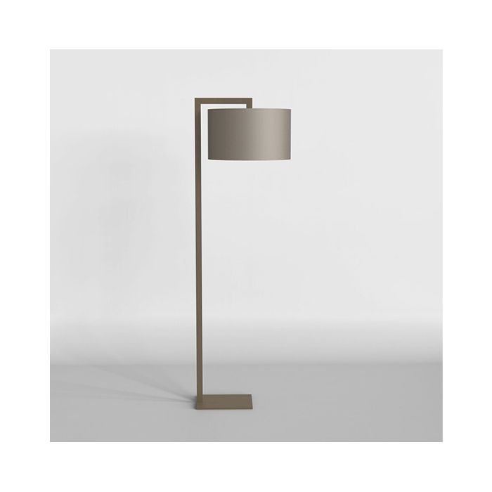 Astro Ravello Bronze LED Floor Lamp with Oyster Drum Shade