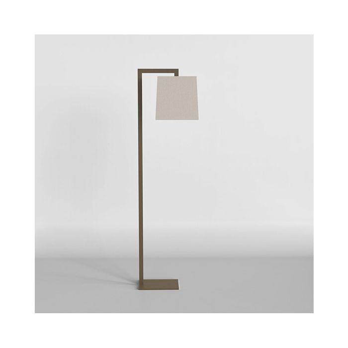 Astro Ravello Bronze LED Floor Lamp with Putty Tapered Square Shade