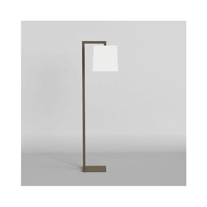 Astro Ravello Bronze LED Floor Lamp with White Tapered Square Shade
