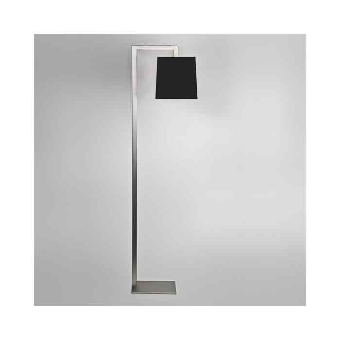 Astro Ravello Matt Nickel LED Floor Lamp with Black Tapered Square Shade