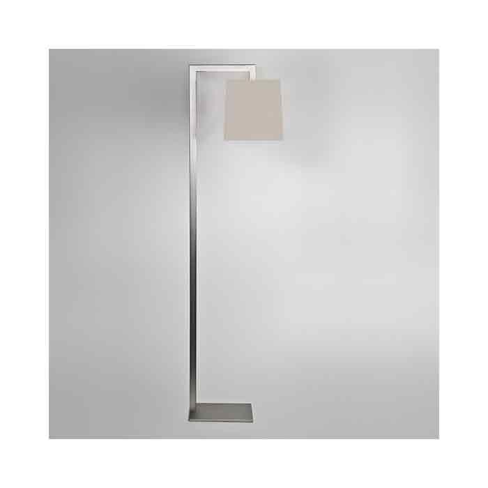 Astro Ravello Matt Nickel LED Floor Lamp with Putty Tapered Square Shade