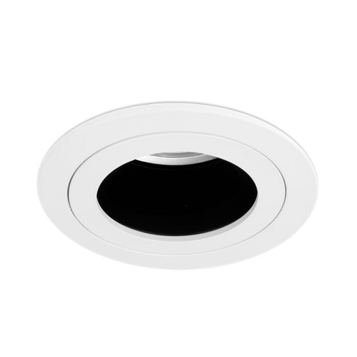 Aurora GU10 Aluminium Fixed Baffled White Downlight