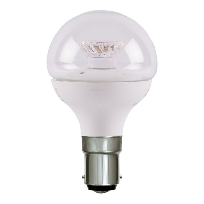 Bell 2.1W LED 45mm Round Ball SBC 2700K Clear Dimmable