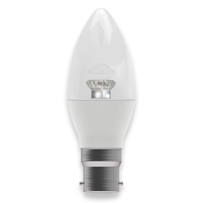Bell 3.9W LED Candle BC 2700K Clear Dimmable