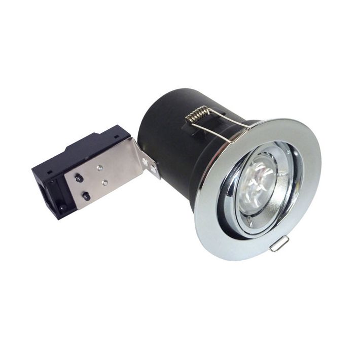 Bell Chrome IP65 Fire Rated Centre Tilt Downlight