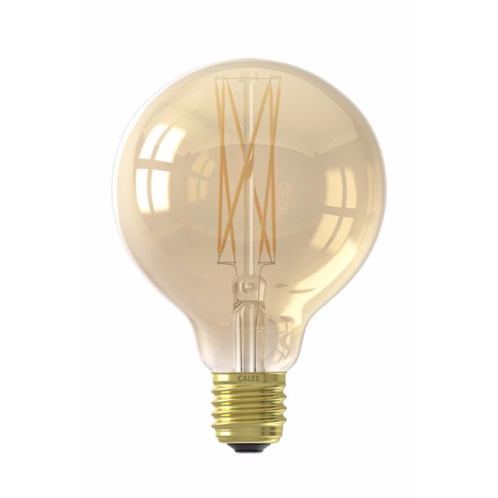 Calex Filament LED Globe Lamps 4W E27 2100K Gold Dimmable
