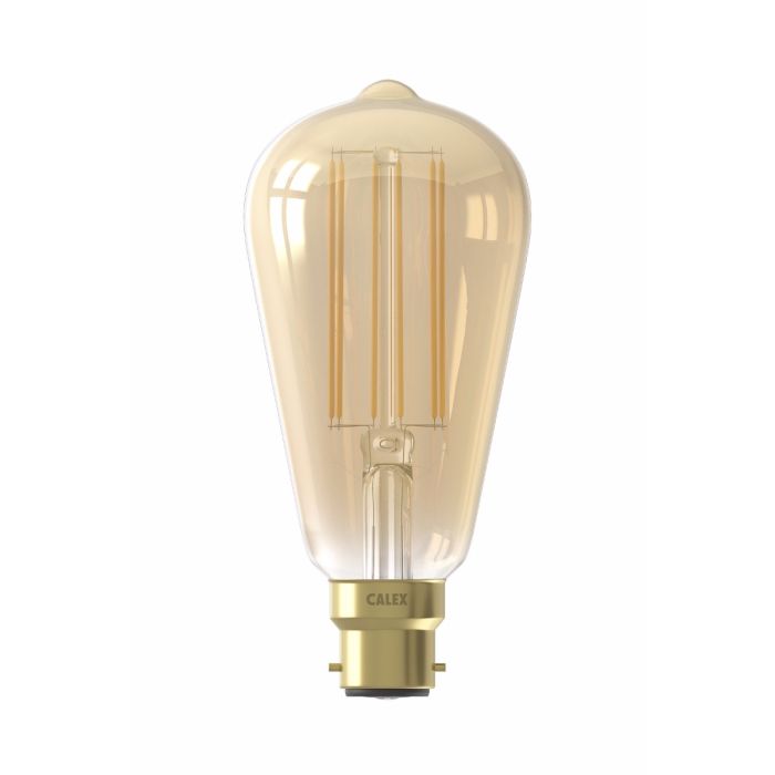 Calex Filament LED Rustic Lamp 240V B22 4W 2100K Gold Dimmable