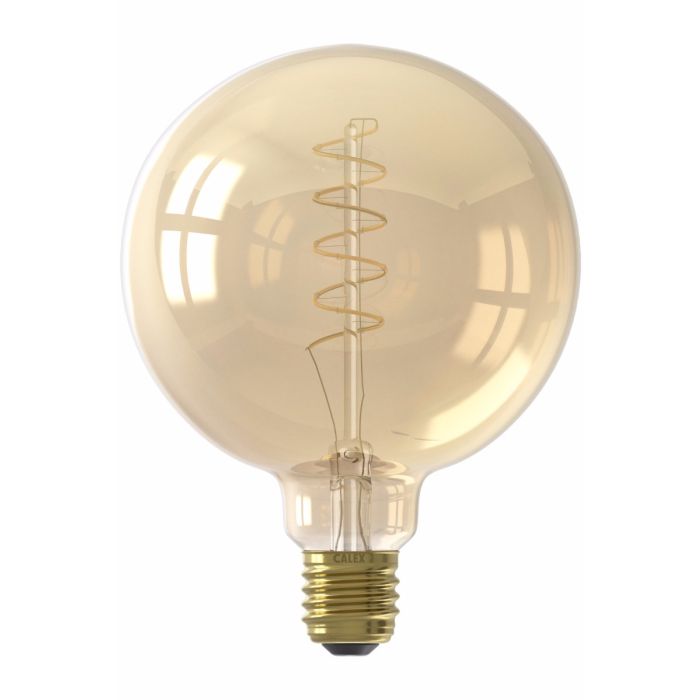 Calex Globe G125 LED lamp 240V 4W 2100K Gold Dimmable