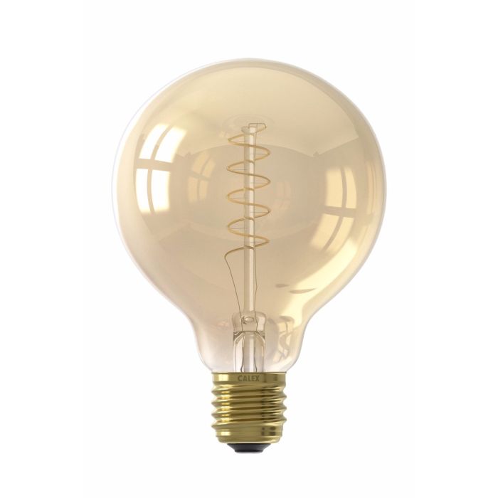 Calex Globe G95 LED lamp 4W 2100K Gold Dimmable