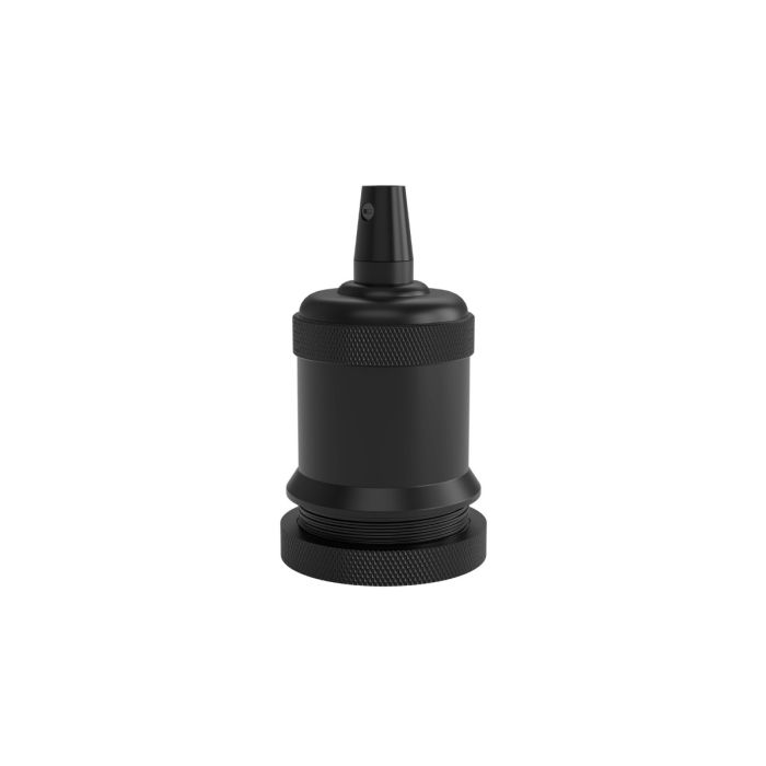 Calex lampholder E27 aluminium model peak M-003 matt black, max.250V-60W