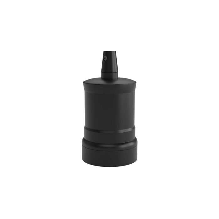 Calex lampholder E27 aluminium model peak M-035 matt black, max.250V-60W