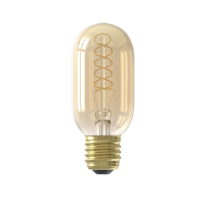 Calex LED Filament Tubular lamp 240V 4W E27 Gold 2100K Dimmable