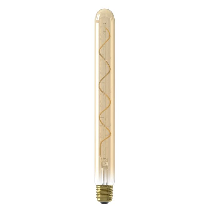 Calex LED Filament Tubular Lamp 4W E27 Gold 2100K Dimmable