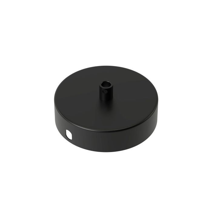 Calex metal ceiling rose 100mm 1 hole, matt black
