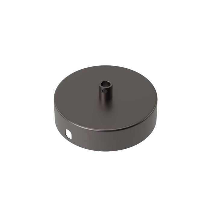 Calex metal ceiling rose 100mm 1 hole, matt pearl black