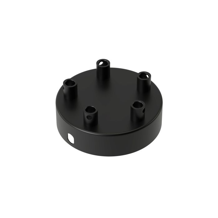 Calex metal ceiling rose 100mm 5 hole, matt black