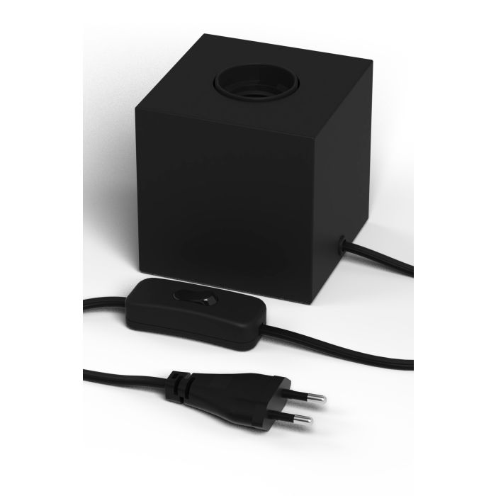 Calex table fixture E27 with switch max.1x40W 1,8M cable, matt black