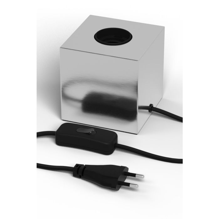 Calex table fixture E27 with switch max.1x40W 1,8M cable, satin nickel