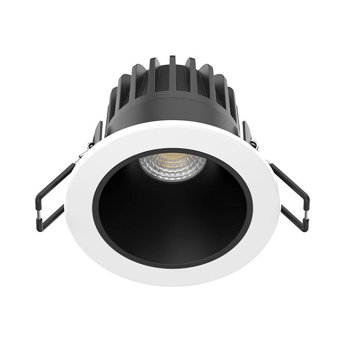 Collingwood H2 Deco CSP 6.5W or 10W Black Reflector White Bezel