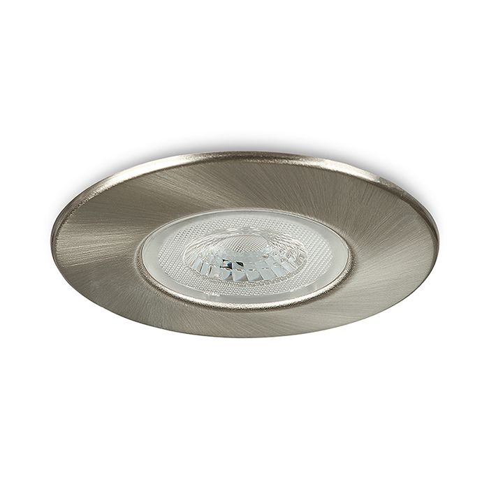 Collingwood H2 Lite Downlight 4.3W 3000K IP65 Brushed Steel Bezel Dimmable