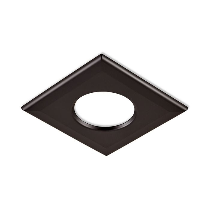 Collingwood H2 Square Matt Black Twist and Lock Bezel for Downlight Range