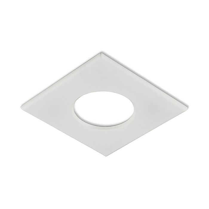Collingwood H2 Square Matt White Twist and Lock Bezel for Downlight Range