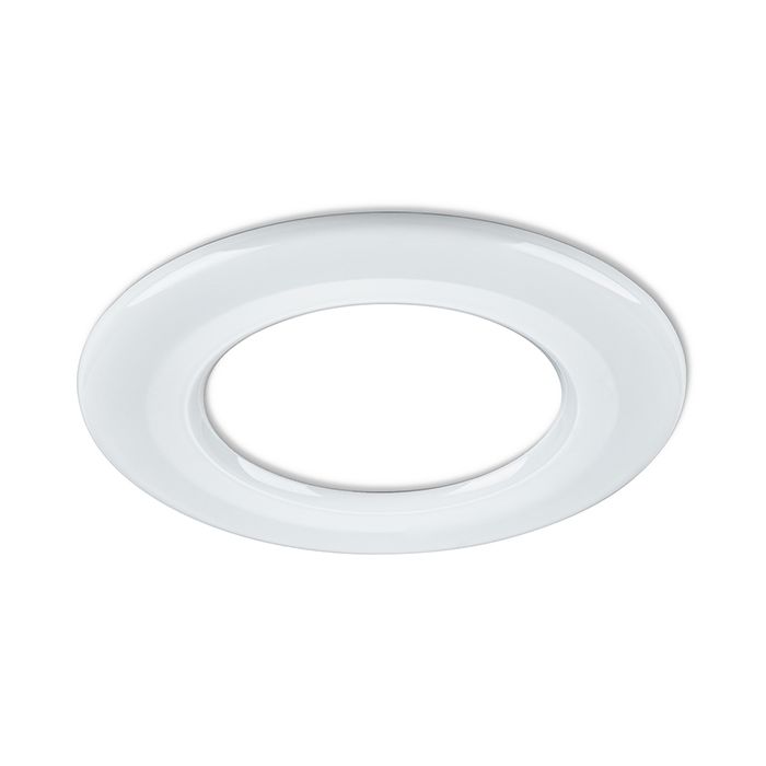 Collingwood H4 Round Gloss White Twist and Lock Bezel for Downlight Range