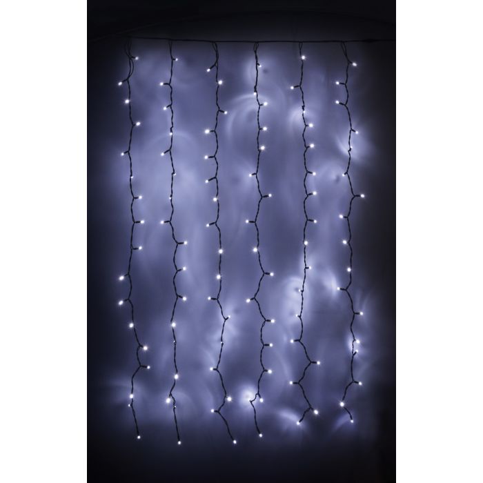 Connectable LED Outdoor Curtain Lights - Cool White