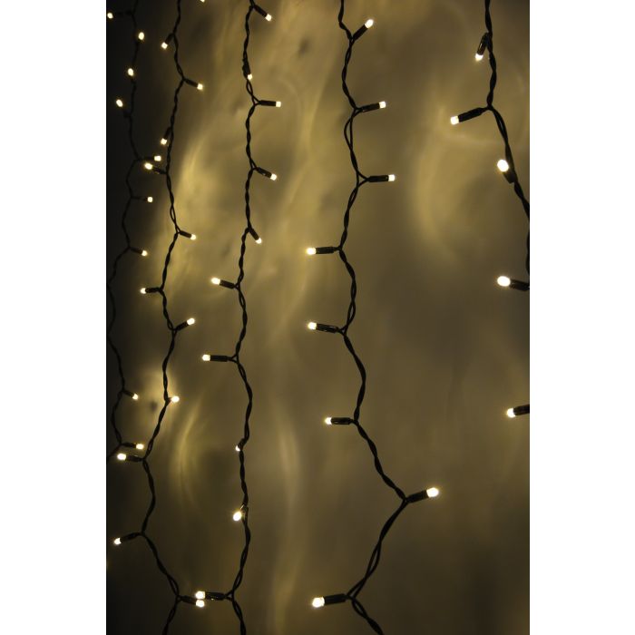 Connectable LED Outdoor Curtain Lights - Warm White