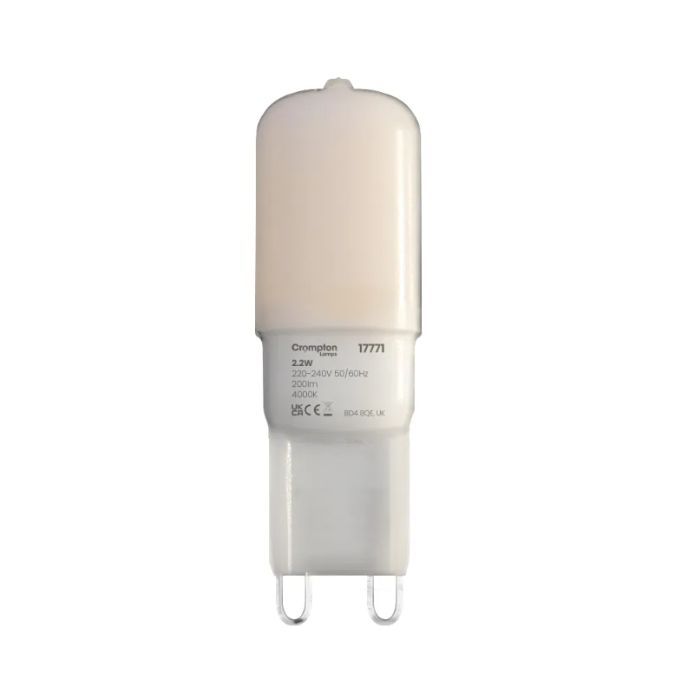 Crompton 17771 LED 2.2w Cool White G9 Capsule
