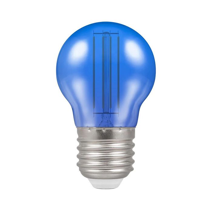 Crompton 4.5W ES LED Filament Blue Harlequin Golfball Bulb